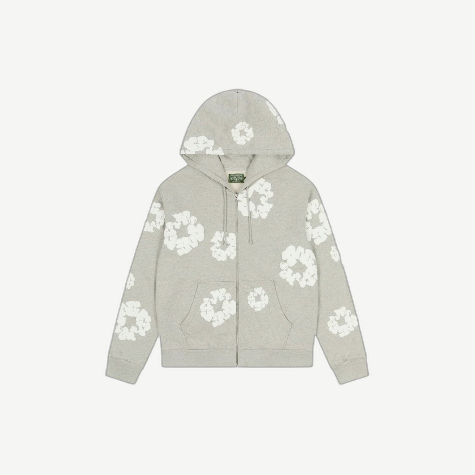 Cotton Wreath Hoodie Grey