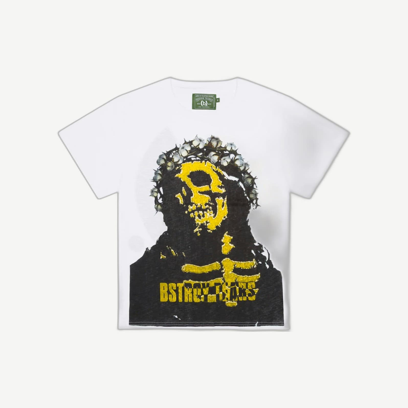 Cotton Wreath Tee White