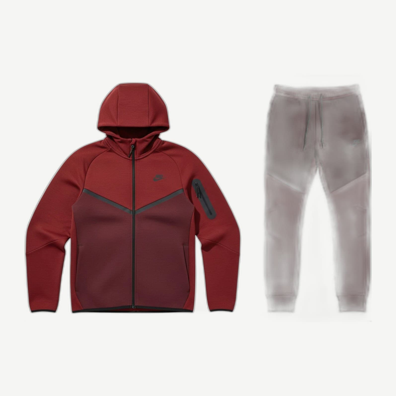 Tech Fleece Hoodie Burgundy