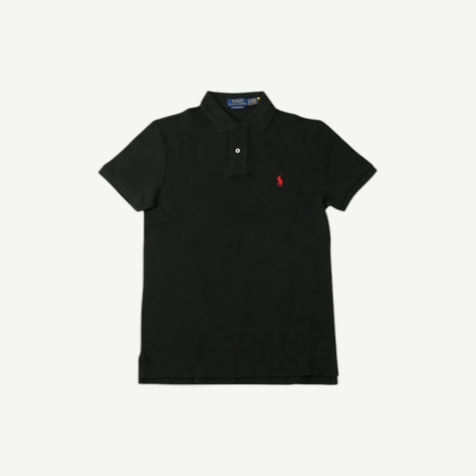 Custom Slim Polo Black