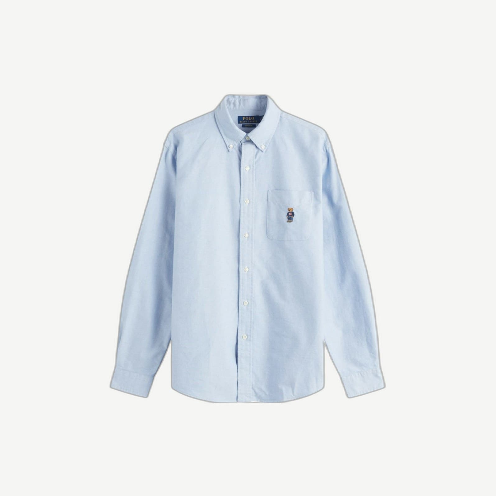 Custom Slim Polo Light Blue